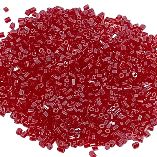15g 11/0 Dark Red AB 2 Cut Seed Beads