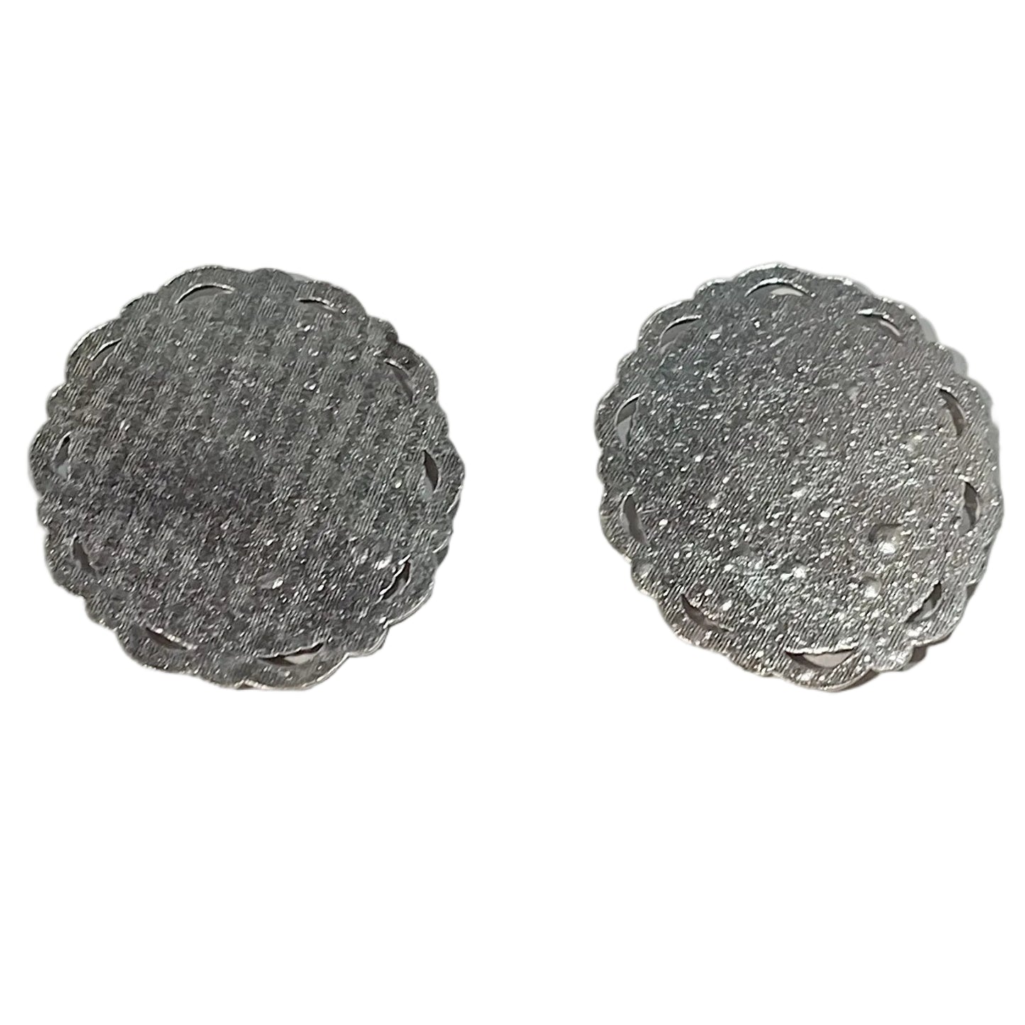 2pc Silver Oval Cabochons