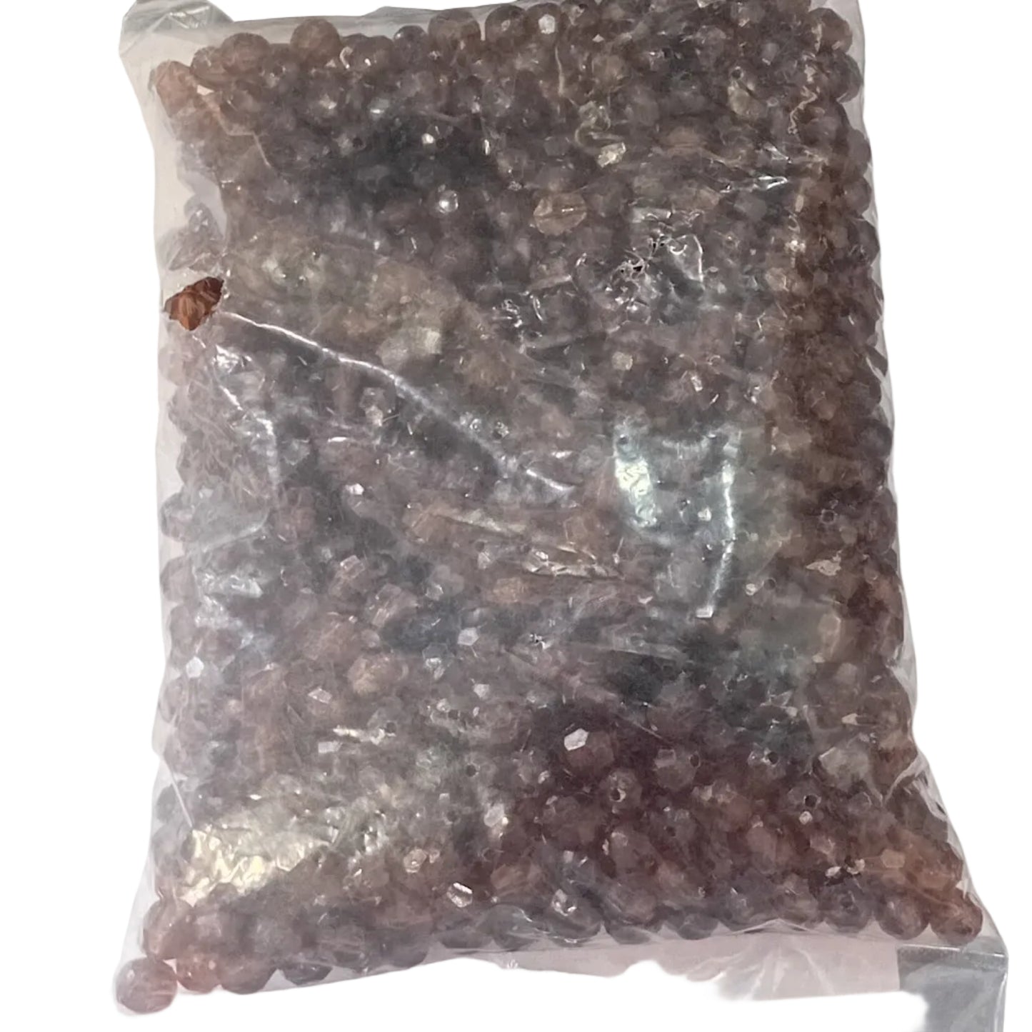 BULK SALE! 1000 Brown Acrylic Faceted Beads