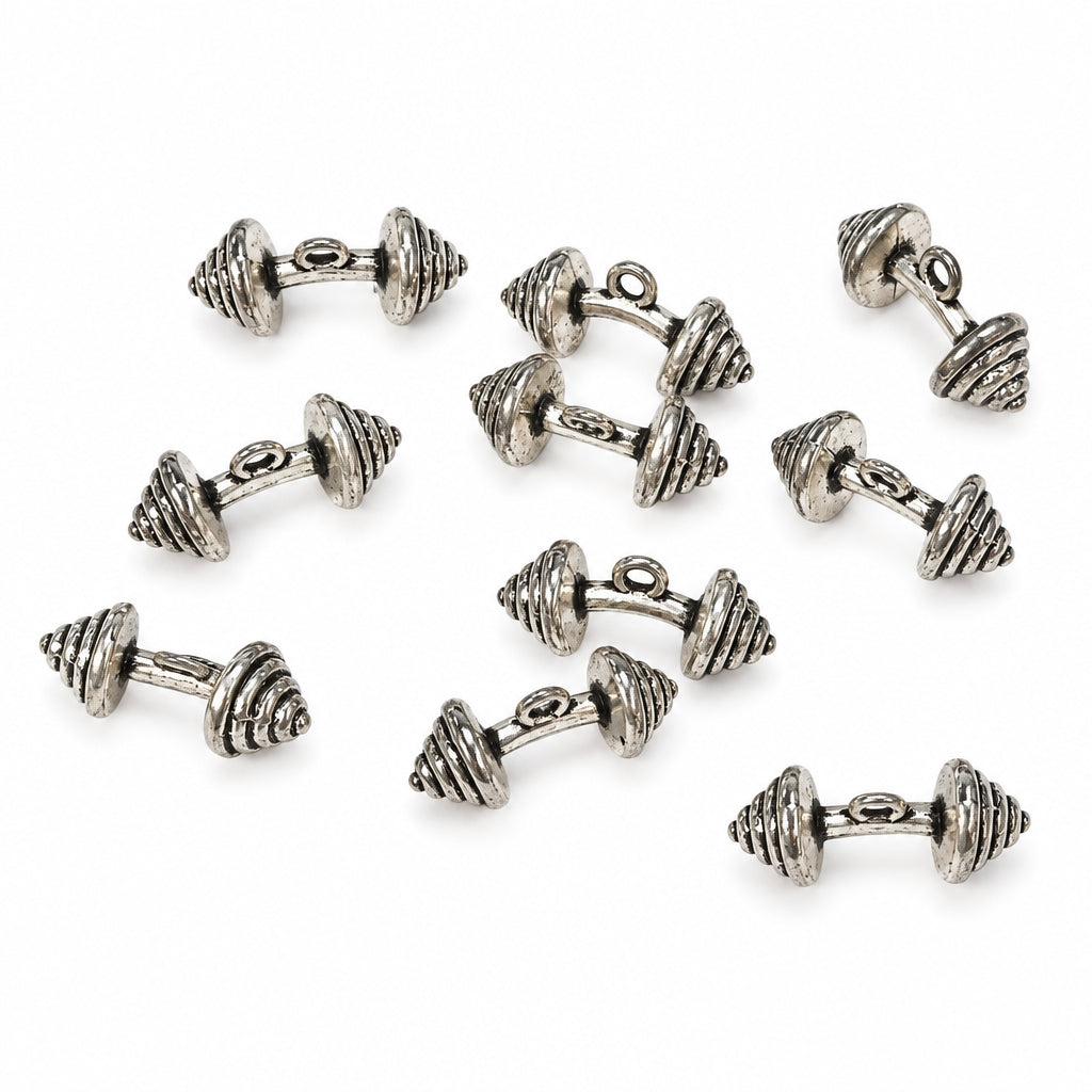 10pc Silver Weight Charms