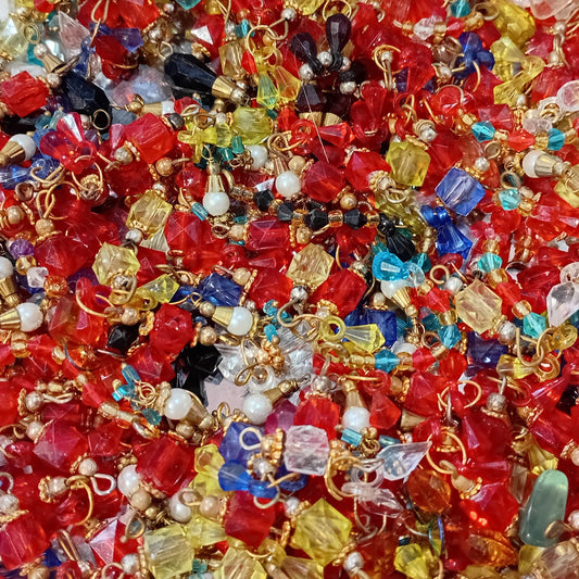 30pc Vintage Indian Acrylic Dangles