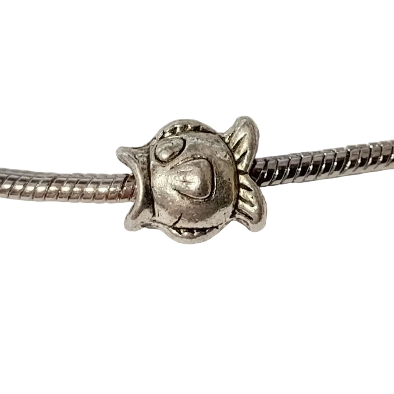 1pc Silver Fish European Bead
