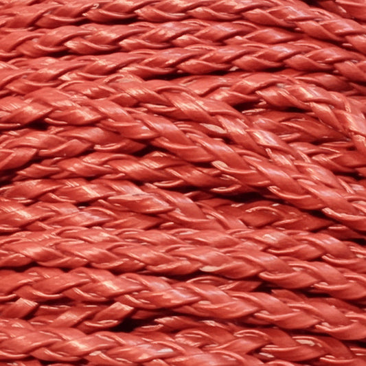 10M 3mm Red Polyester Braided Cord