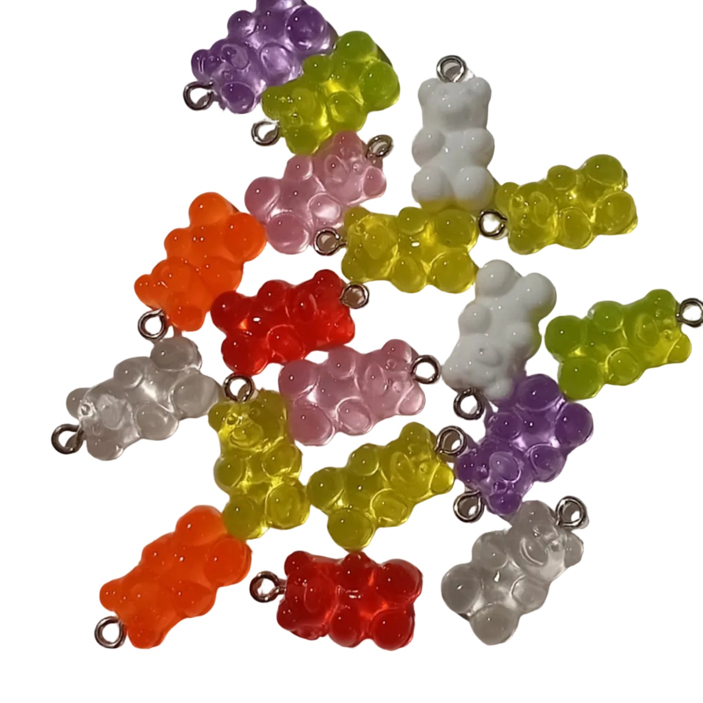 10pc Mixed Gummy Bear Charms