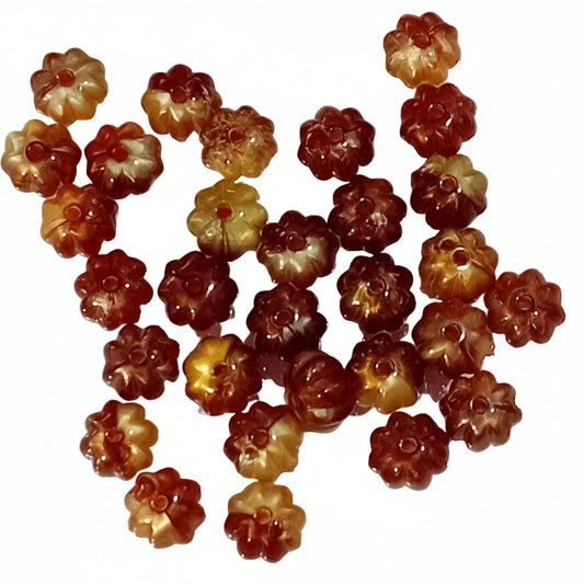 30pc 10mm Flower Beads