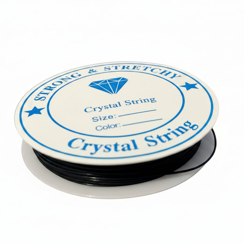 10M 0.8mm Black Crystal Stretch String