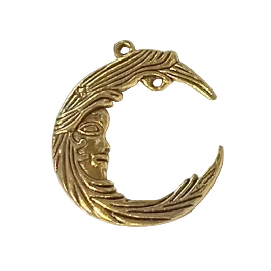 1pc Gold Moon Pendant