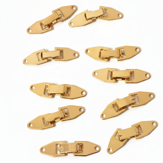 10pc Gold Jewelry Hinges
