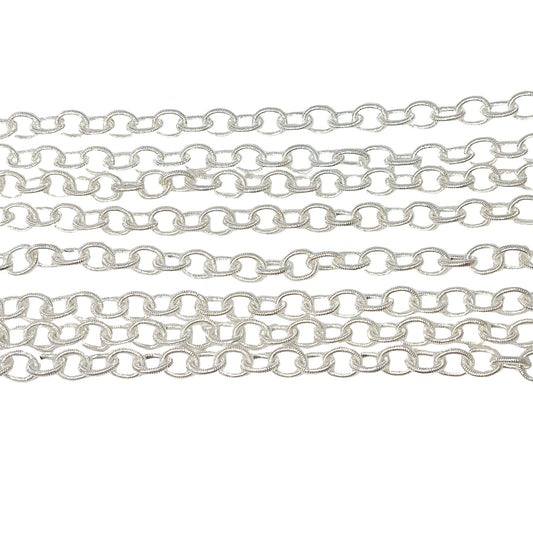 1m Bright Silver Belcher Chain