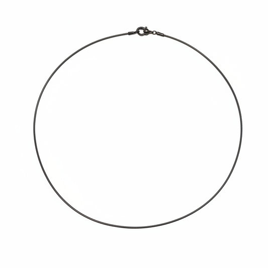 1pc Gunmetal Black Necklace Wire Choker