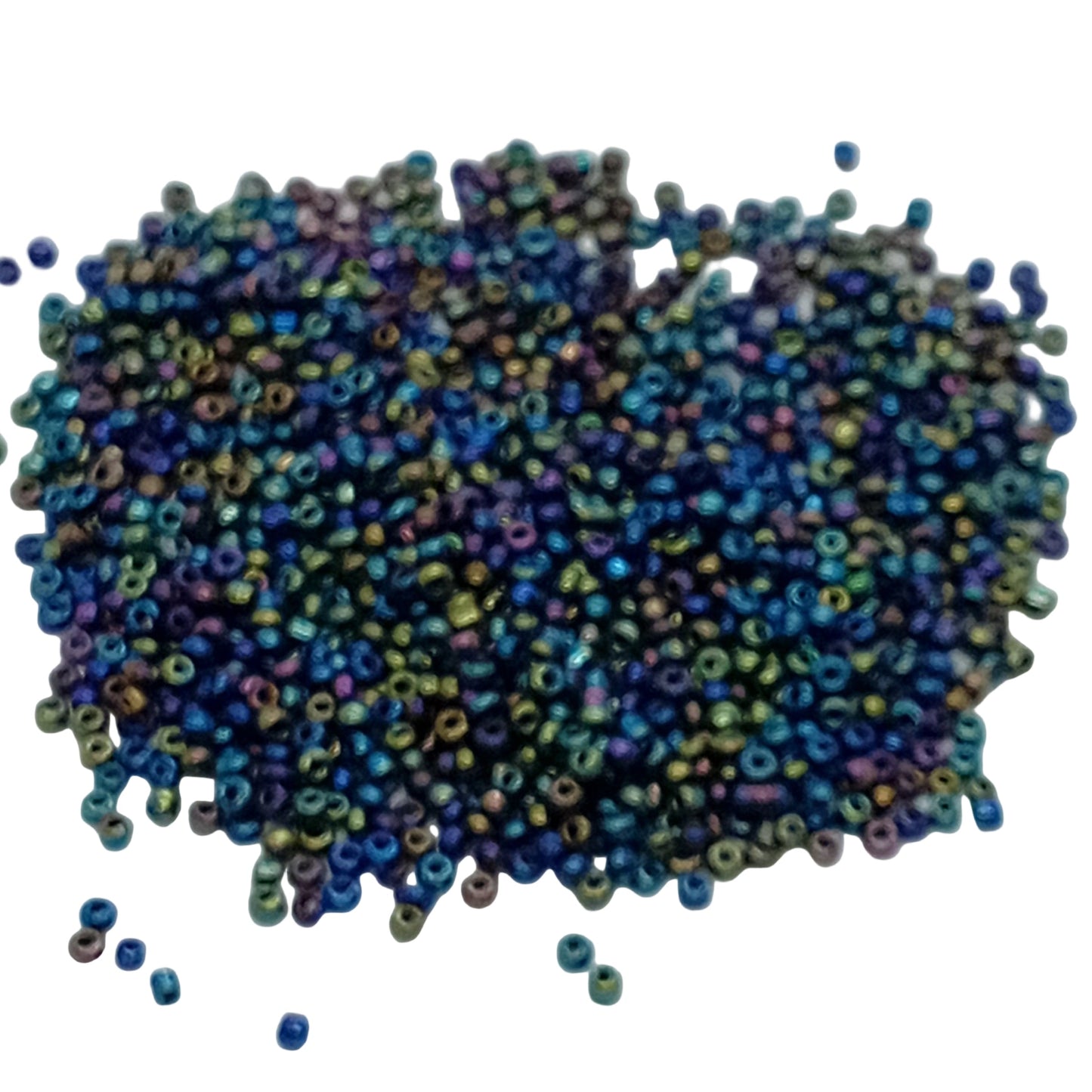 15g 11/0 2mm Blue Iris Seed Beads