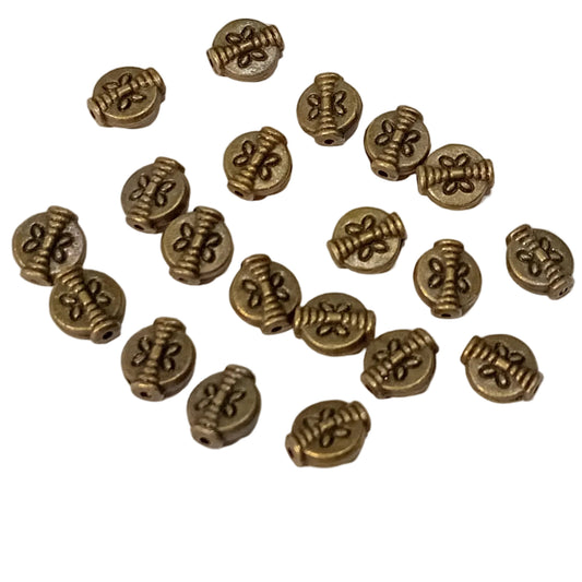 20pc Bronze Butterfly Beads