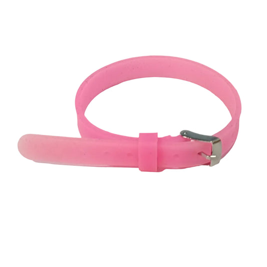 Pink Adjustable Silicone Bracelet