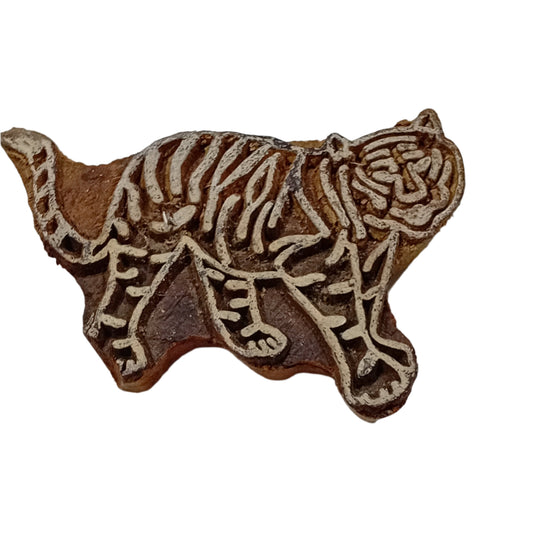 **SALE**Tiger Indian Block Stamp