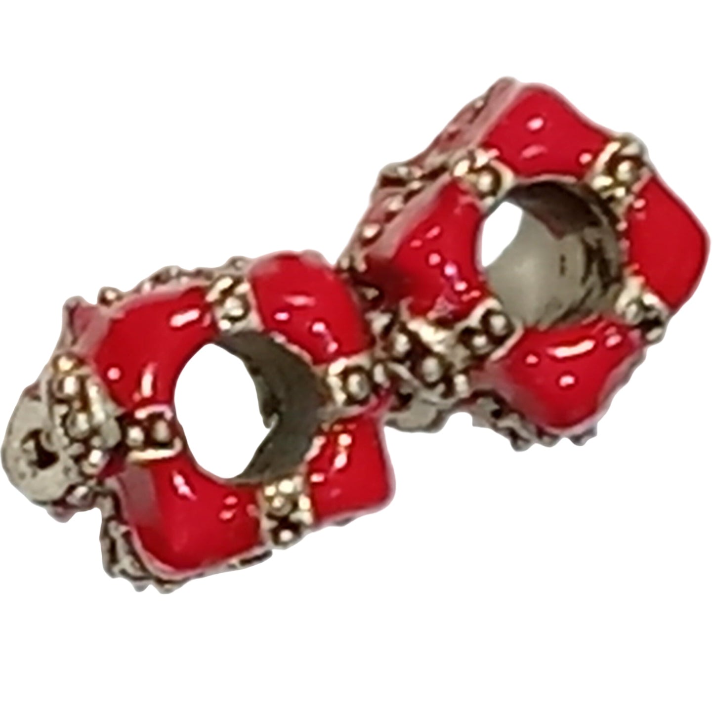 12pc Christmas Present Beads
