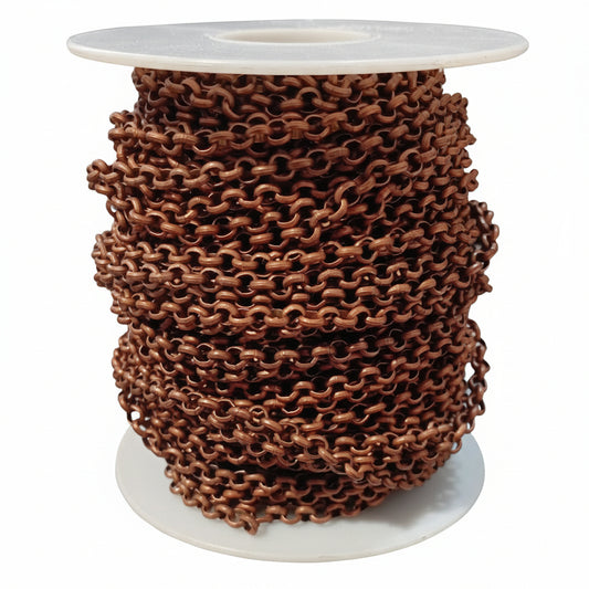 1M Copper Rolo Chain