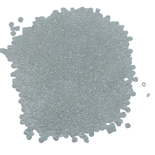 15g 11/0 2mm Clear AB Seed Beads
