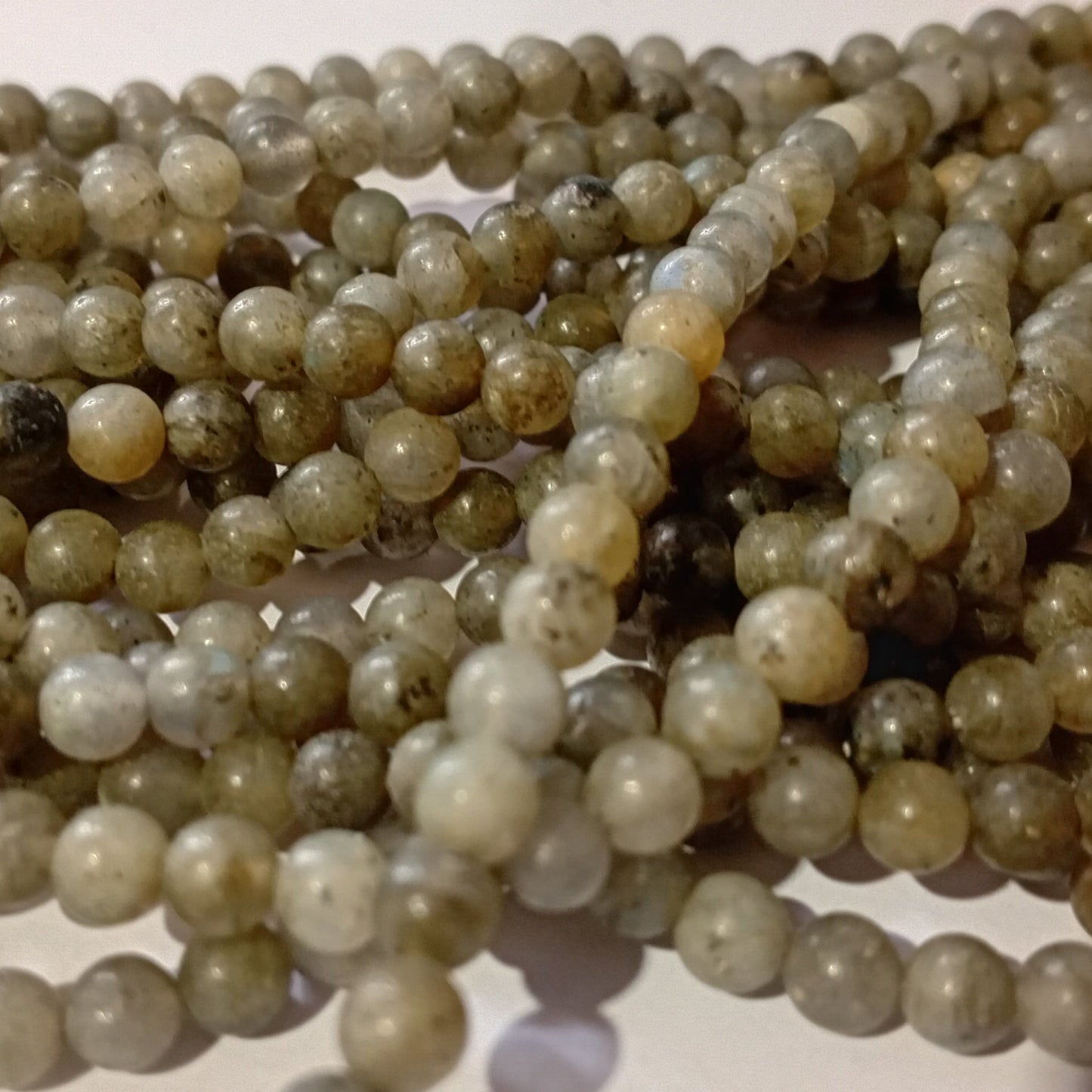 4mm Dyed Labradorite Gemstone Beads