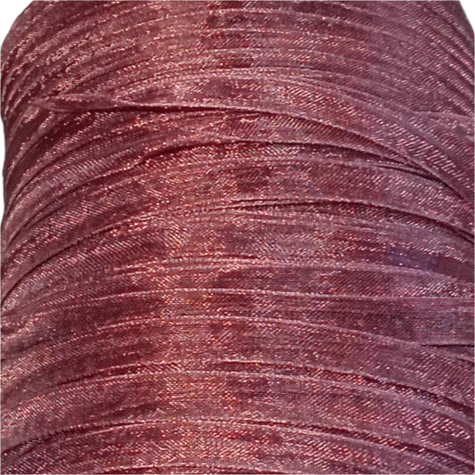 CLEARANCE Roll Of 6mm Deep Purple Organza Ribbon Approx. 50m