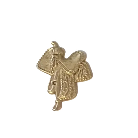 1pc Brass Vintage USA Saddle Charm