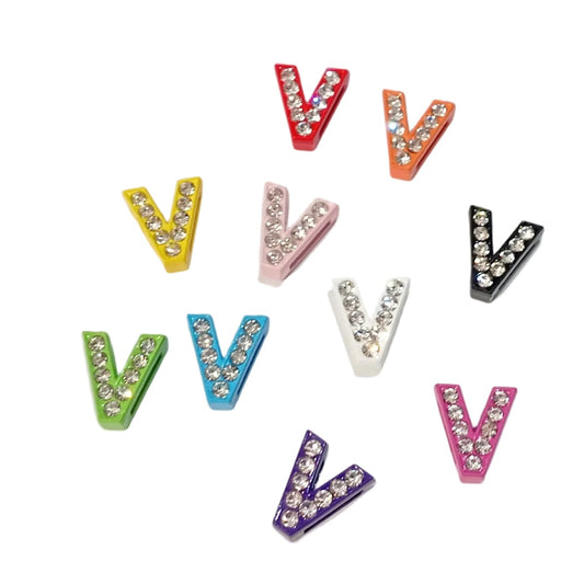 Slide Charm Letter V