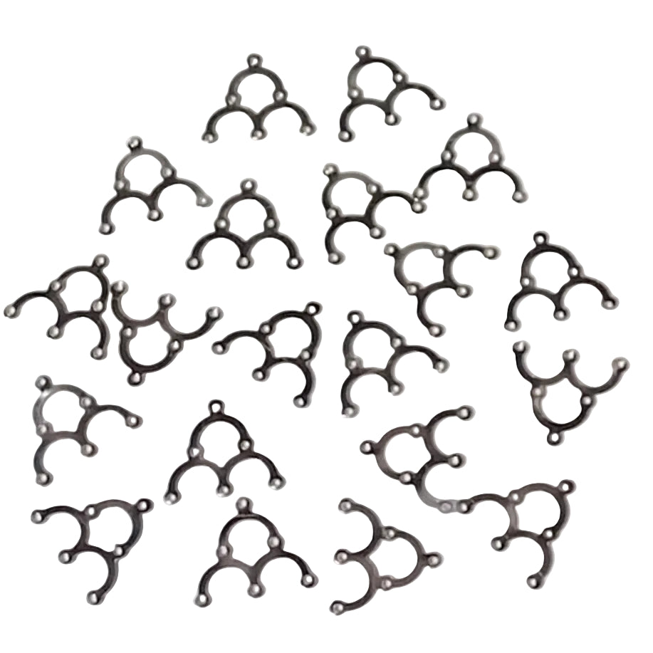 20pc Silver Chandelier Earring Components