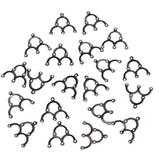 20pc Silver Chandelier Earring Components