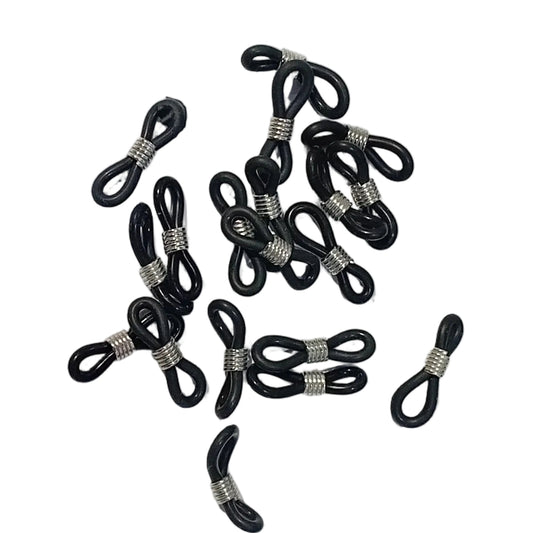 20pc Black 20mm Eye Glass Chain Connectors
