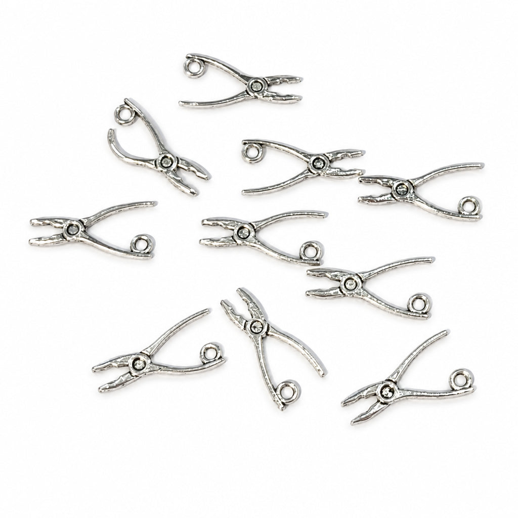10pc Silver Plier Charms