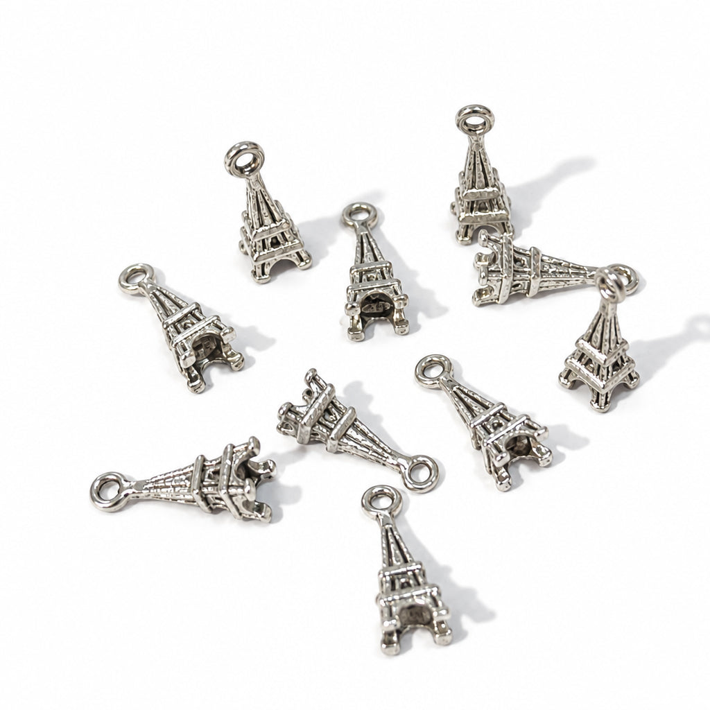 10pc Silver Eiffel Towers