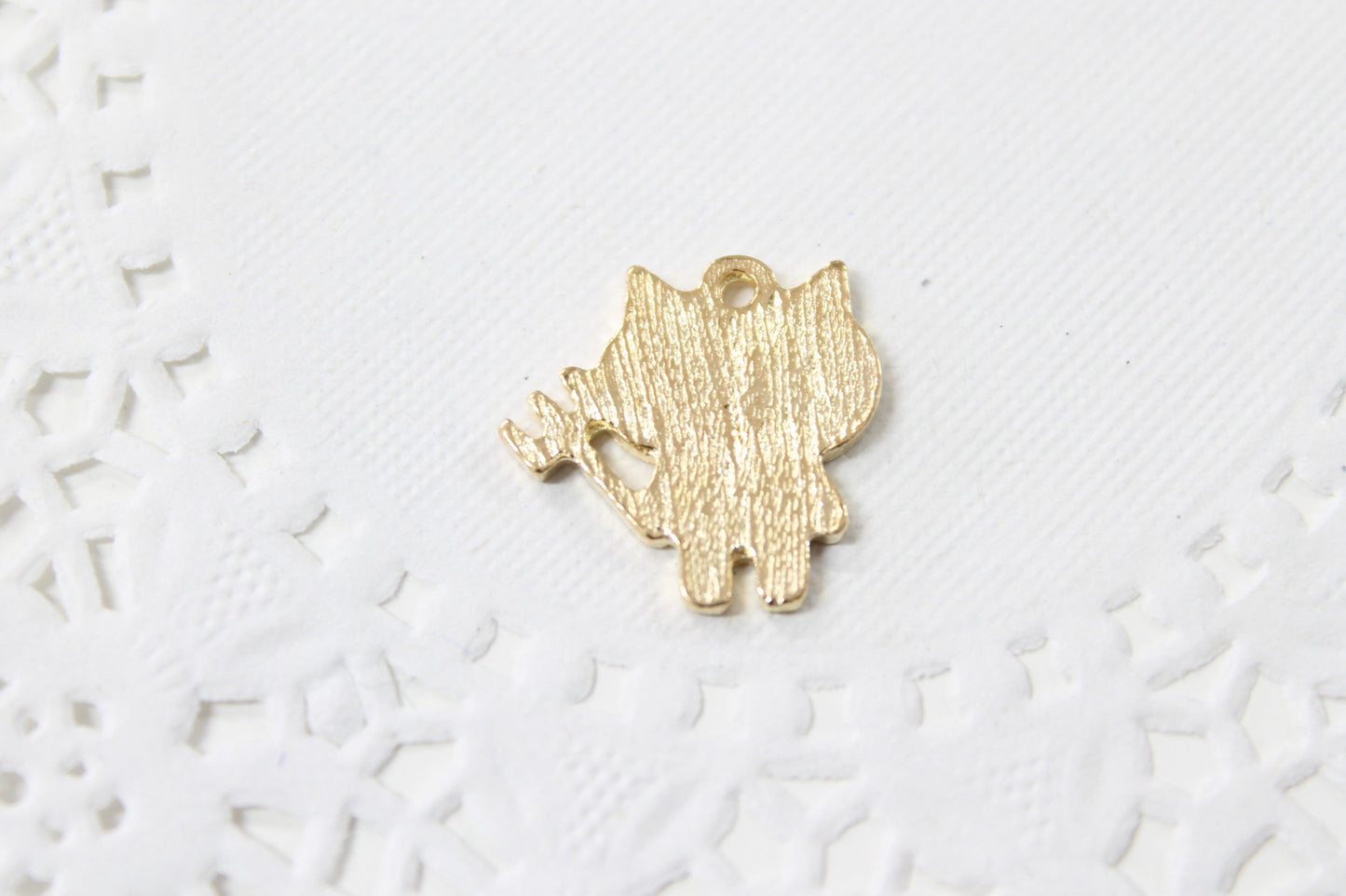 4pc White Devil Enamel Charms