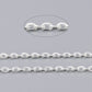 1M Silver Flat Oval Cable Chain