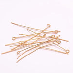 50pc Gold Eyepins 5cm