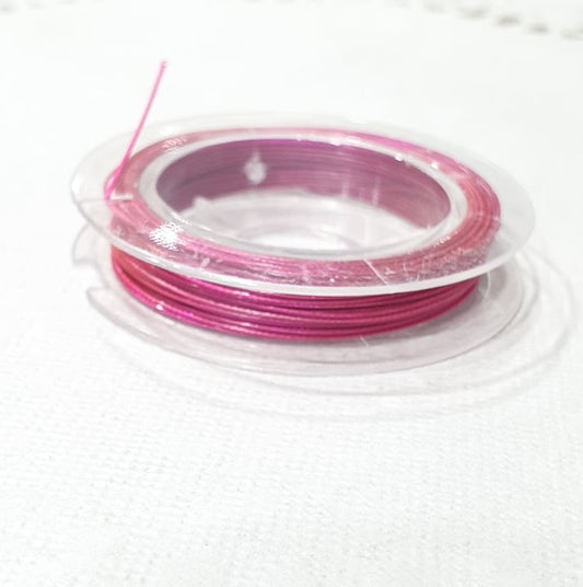 10m Spool Hot Pink Tiger tail