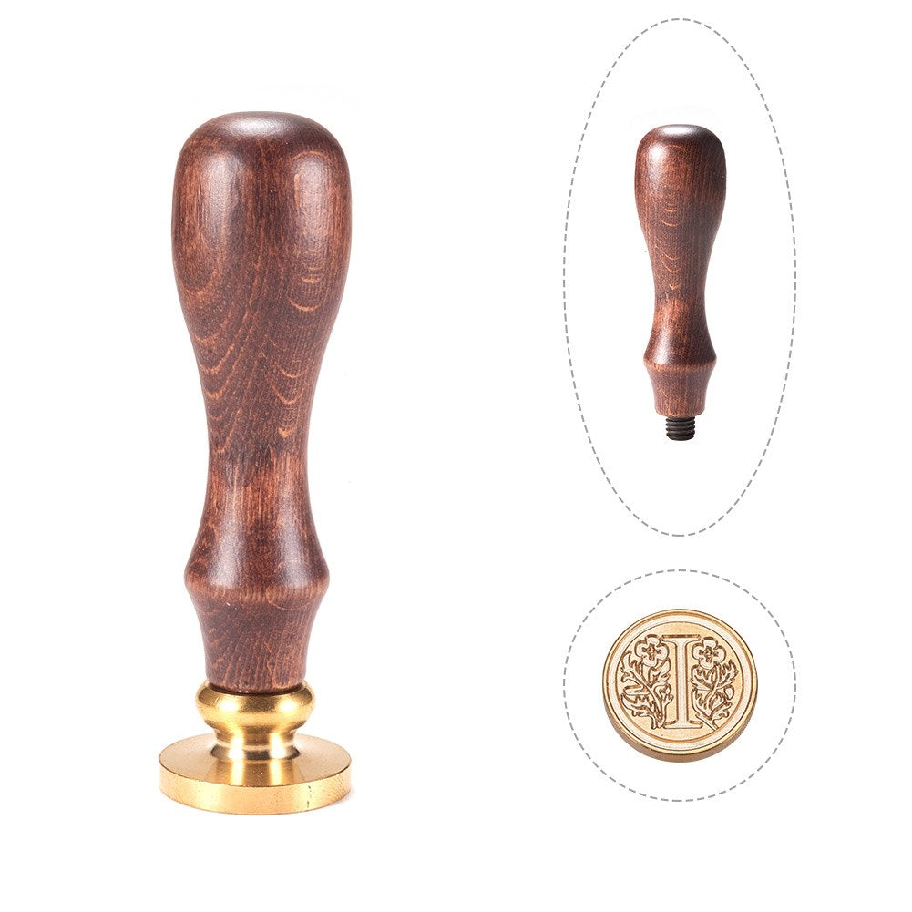 Letter I Brass Wax Seal Stamp