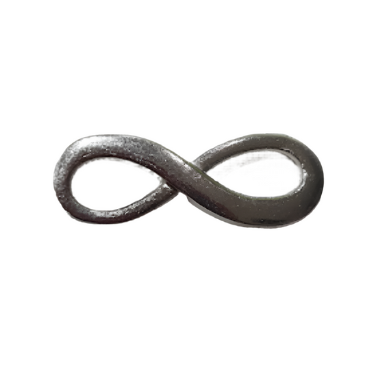 10pc Silver Infinity Charms