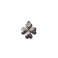 10pc Silver Flower Charms