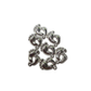 10pc Silver Feet Charms