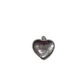 10pc Silver Heart Shaped American Flag Charms