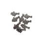 10pc Silver Bird with flowers Charms