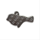10pc Silver Bird with flowers Charms