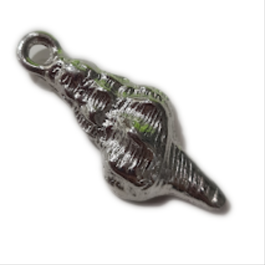 10pc Silver Shell Charms