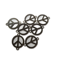 10pc Bronze Peace Signs