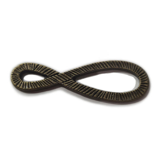 10pc Bronze Infinity Charm Pendants
