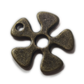 10pc Bronze Flower Charms