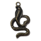10pc Bronze Cobra Snake Pendants
