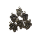 10pc Bronze Horse with Cowboy Hat Charms