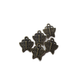 10pc Striped Bronze Butterfly Charms