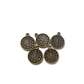 10pc Bronze Mini Clock Charms