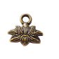 10pc Bronze Ohm Flower Charms